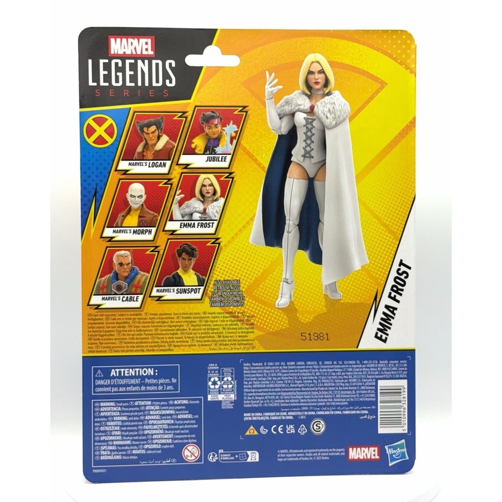 Hasbro Marvel Legends Emma Frost X-Men 97 White Queen 6" Figure NIB - Picture 2 of 2